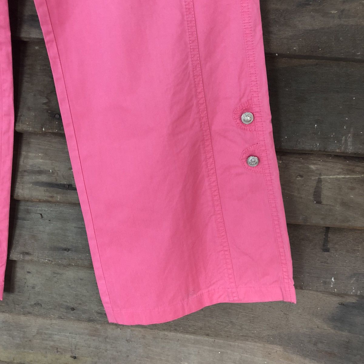 Japanese Brand DLL Circle Pink Cargo utility Multipocket Pants #1364 Size 30" / US 8 / IT 44 - 9 Thumbnail
