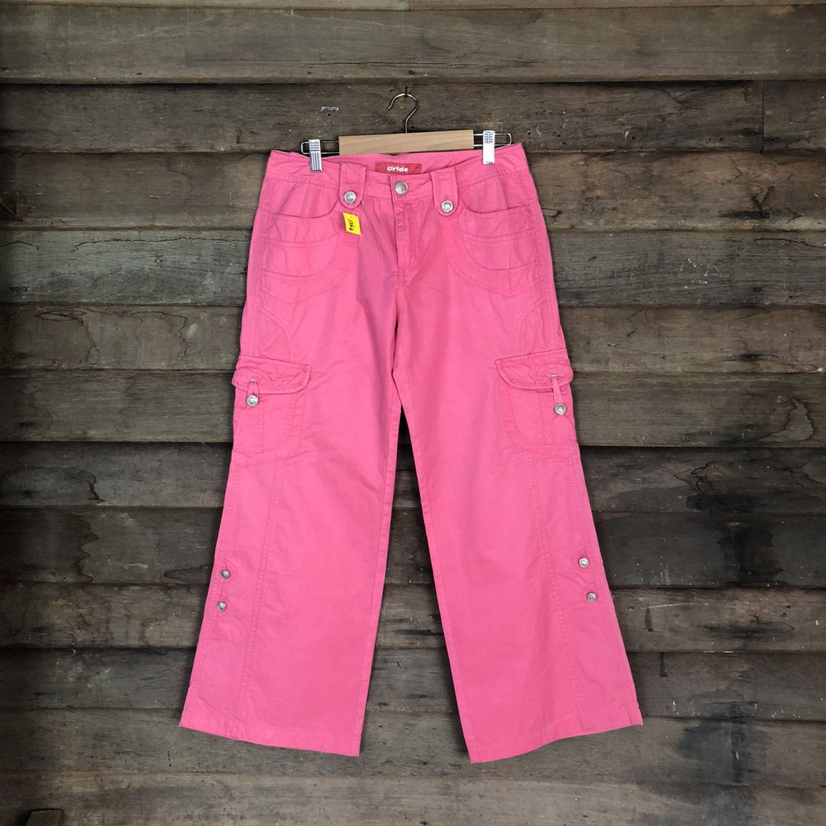 Japanese Brand DLL Circle Pink Cargo utility Multipocket Pants #1364 Size 30" / US 8 / IT 44 - 1 Thumbnail