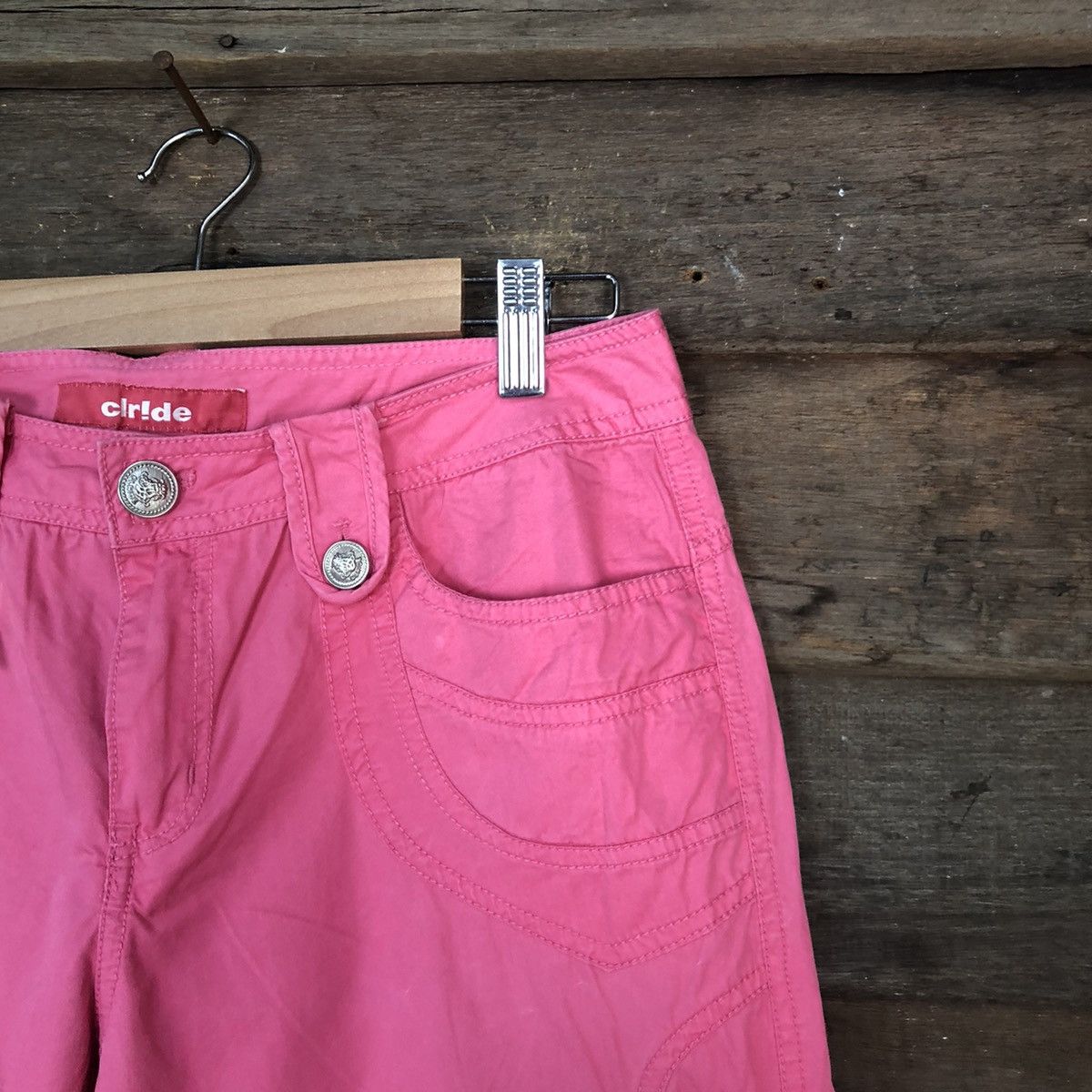 Japanese Brand DLL Circle Pink Cargo utility Multipocket Pants #1364 Size 30" / US 8 / IT 44 - 5 Thumbnail