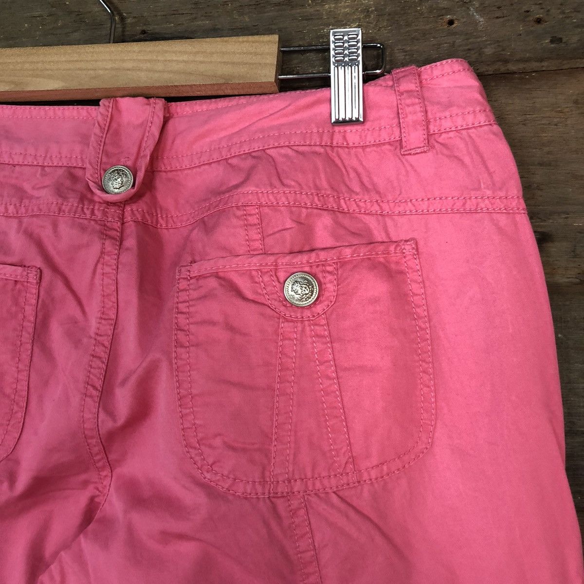 Japanese Brand DLL Circle Pink Cargo utility Multipocket Pants #1364 Size 30" / US 8 / IT 44 - 15 Thumbnail
