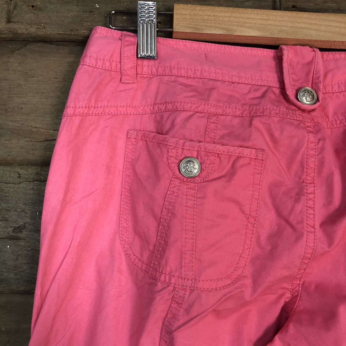 Japanese Brand DLL Circle Pink Cargo utility Multipocket Pants #1364 Size 30" / US 8 / IT 44 - 14 Thumbnail