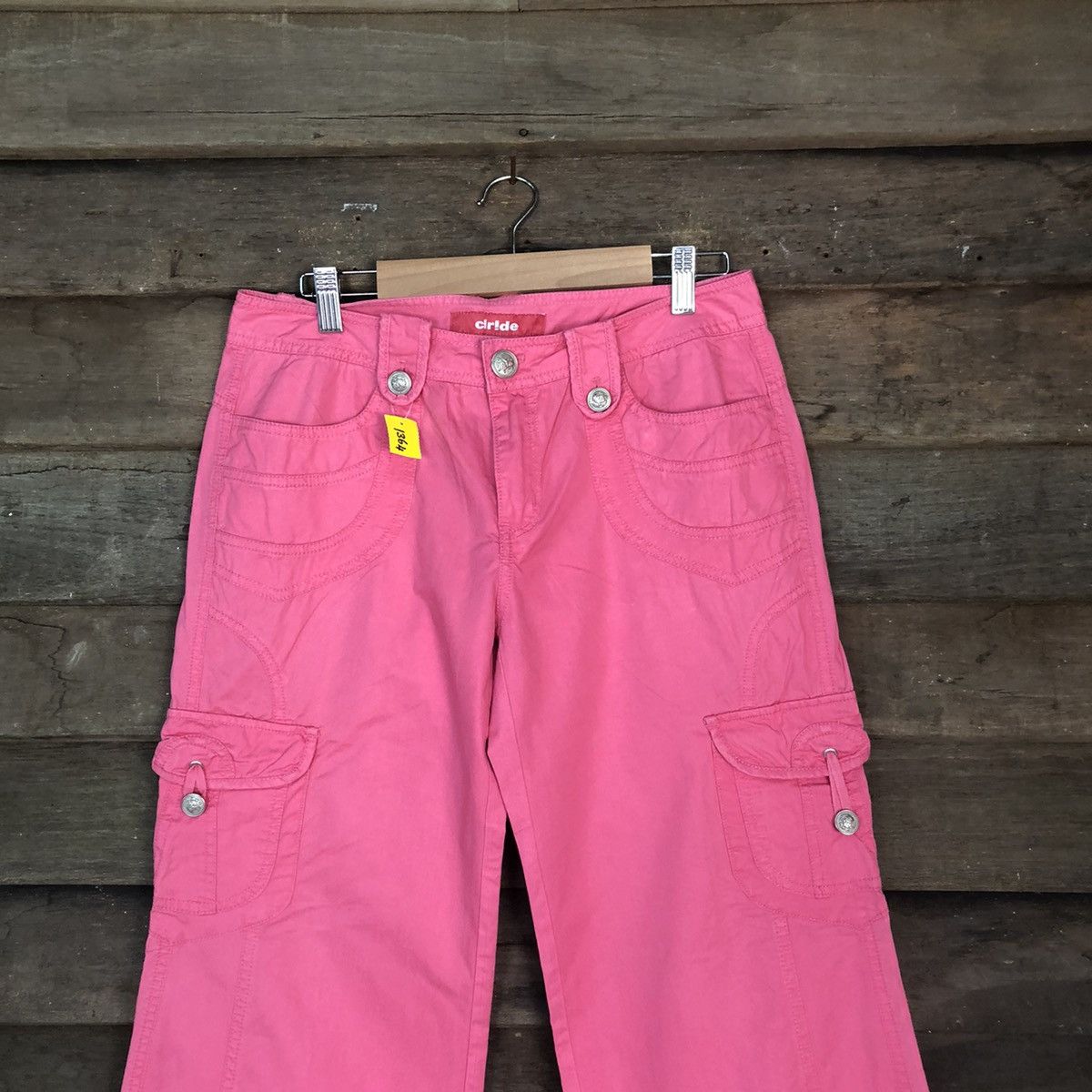 Japanese Brand DLL Circle Pink Cargo utility Multipocket Pants #1364 Size 30" / US 8 / IT 44 - 2 Thumbnail