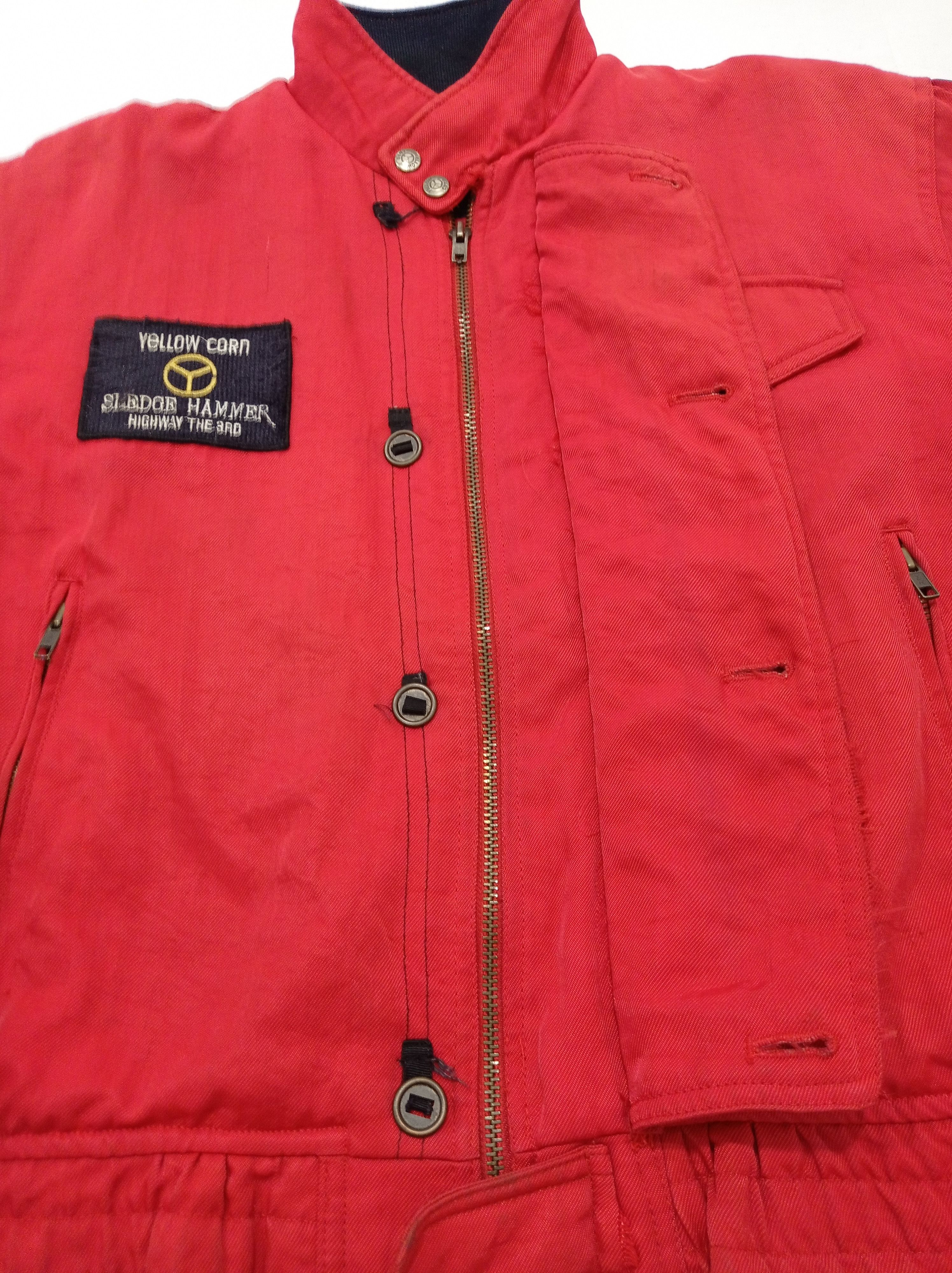 YELLOW CORN Vintage 90s Yellowcorn Jacket Racing Big Logo Size US L / EU 52-54 / 3 - 4 Thumbnail