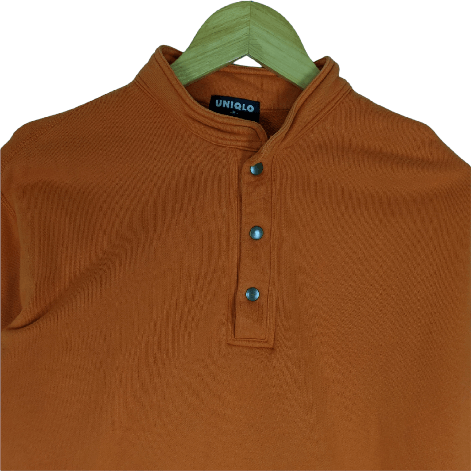 Japanese Brand × Uniqlo Vintage 90's UNIQLO Plain Orange Jumper Sweatshirt Size US M / EU 48-50 / 2 - 4 Thumbnail