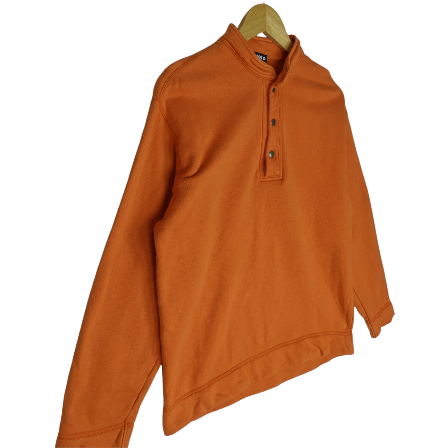 Japanese Brand × Uniqlo Vintage 90's UNIQLO Plain Orange Jumper Sweatshirt Size US M / EU 48-50 / 2 - 3 Thumbnail
