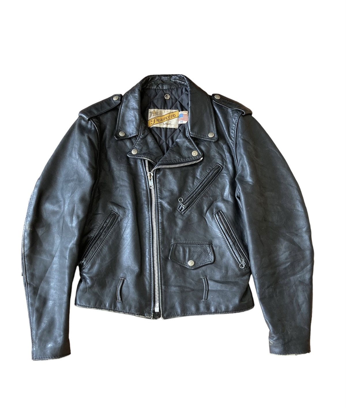 Schott 🔥 Vintage Schott 70's Double Collar Jacket Size US S / EU 44-46 / 1 - 1 Thumbnail