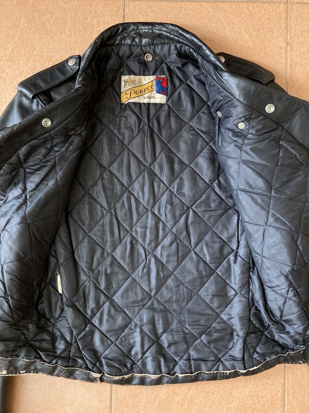 Schott 🔥 Vintage Schott 70's Double Collar Jacket Size US S / EU 44-46 / 1 - 13 Thumbnail