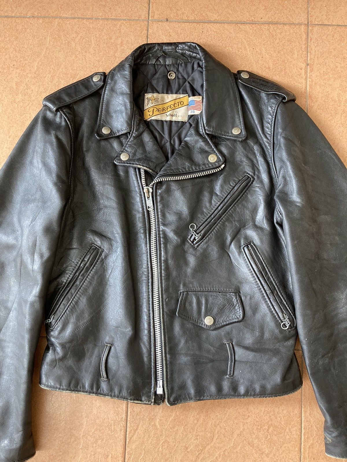 Schott 🔥 Vintage Schott 70's Double Collar Jacket Size US S / EU 44-46 / 1 - 3 Thumbnail