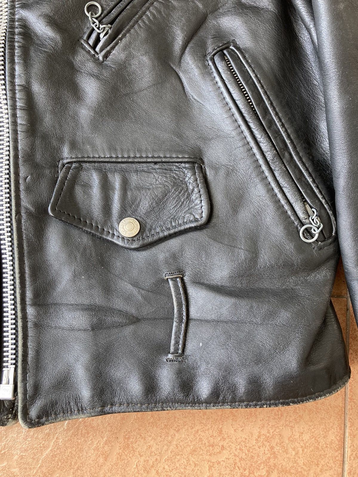 Schott 🔥 Vintage Schott 70's Double Collar Jacket Size US S / EU 44-46 / 1 - 10 Thumbnail