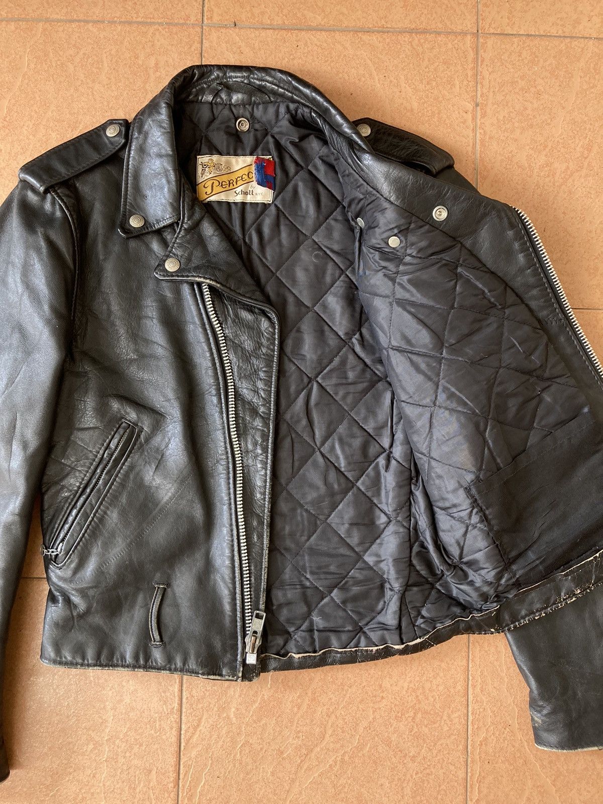 Schott 🔥 Vintage Schott 70's Double Collar Jacket Size US S / EU 44-46 / 1 - 12 Thumbnail