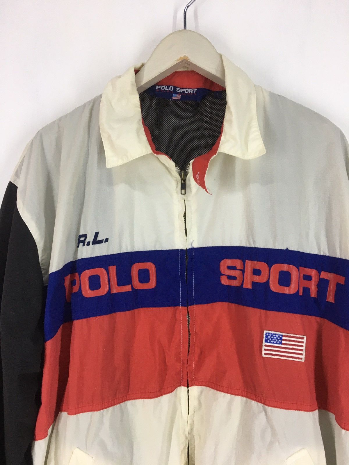 Polo Ralph Lauren Polo Sport by Ralph Lauren USA flag colour zip up jacket Size US L / EU 52-54 / 3 - 4 Thumbnail