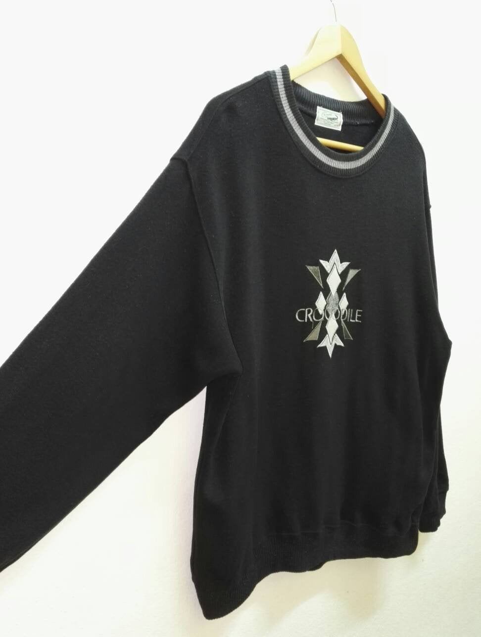 Japanese Brand Vintage Crocodile Sweatshirt Embroidered Big Logo Japan Size US XL / EU 56 / 4 - 3 Thumbnail