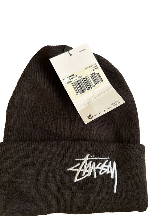 Nike Nike × Stussy cuffed beanie black Embroidered acrylic | Grailed