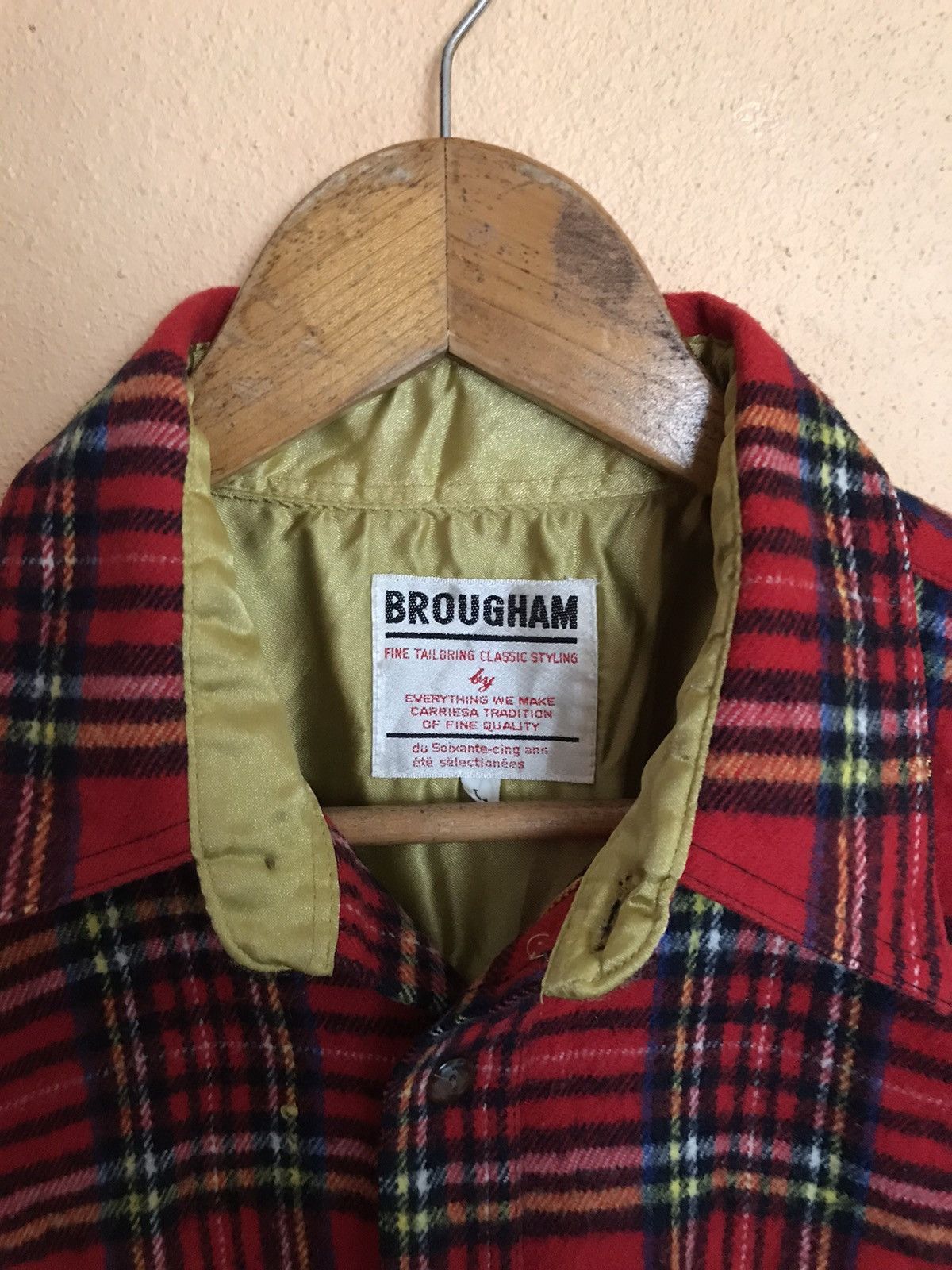 Flannel × Japanese Brand × Vintage VINTAGE BROUGHAM FLANNEL NICE DESIGN LIKE WOOL Size US L / EU 52-54 / 3 - 4 Thumbnail