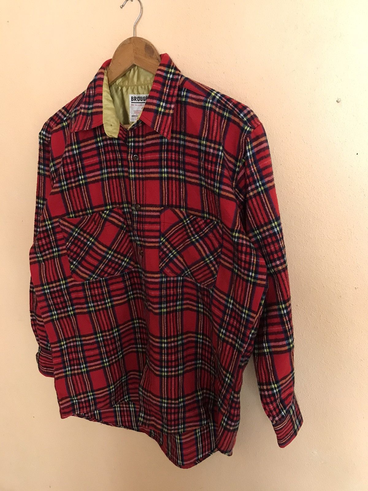 Flannel × Japanese Brand × Vintage VINTAGE BROUGHAM FLANNEL NICE DESIGN LIKE WOOL Size US L / EU 52-54 / 3 - 3 Thumbnail