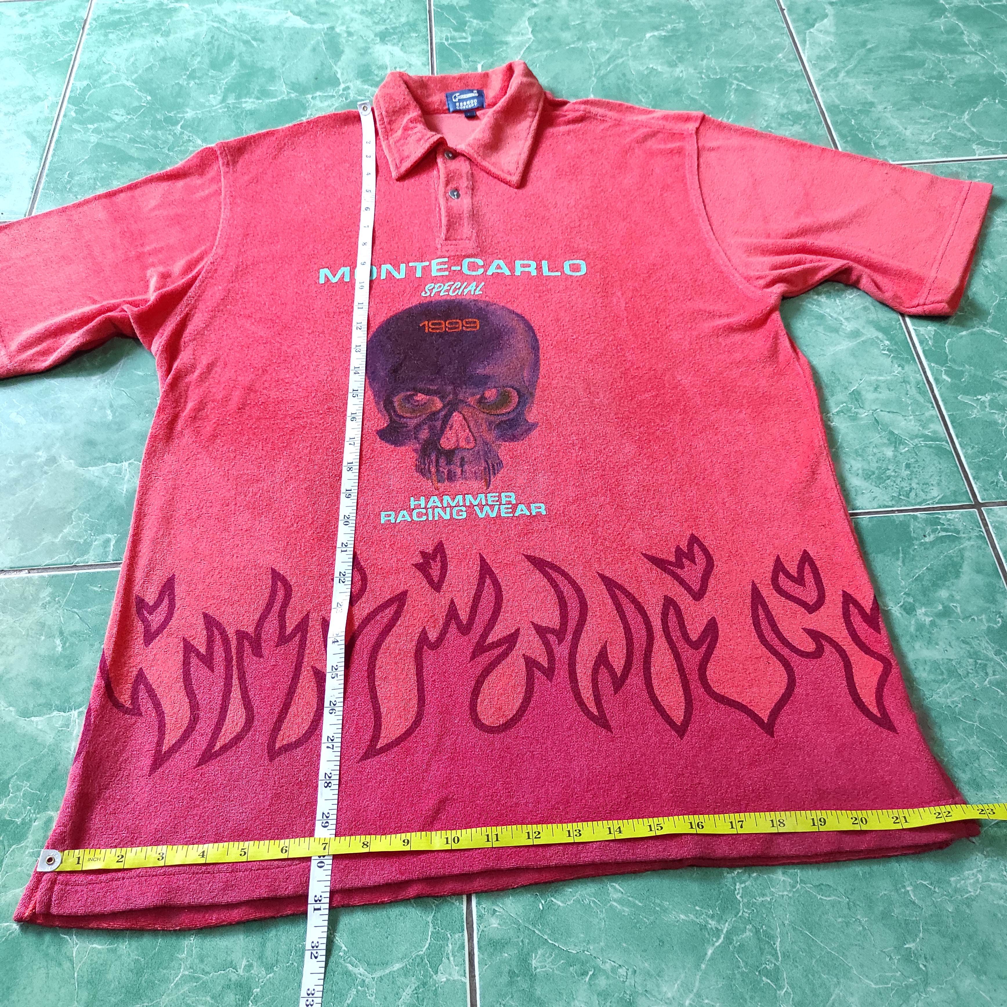 Sports Specialties 1999 Hammer Racing Wear Monte Carlo special Skull Polo Shirt Size US L / EU 52-54 / 3 - 17 Thumbnail