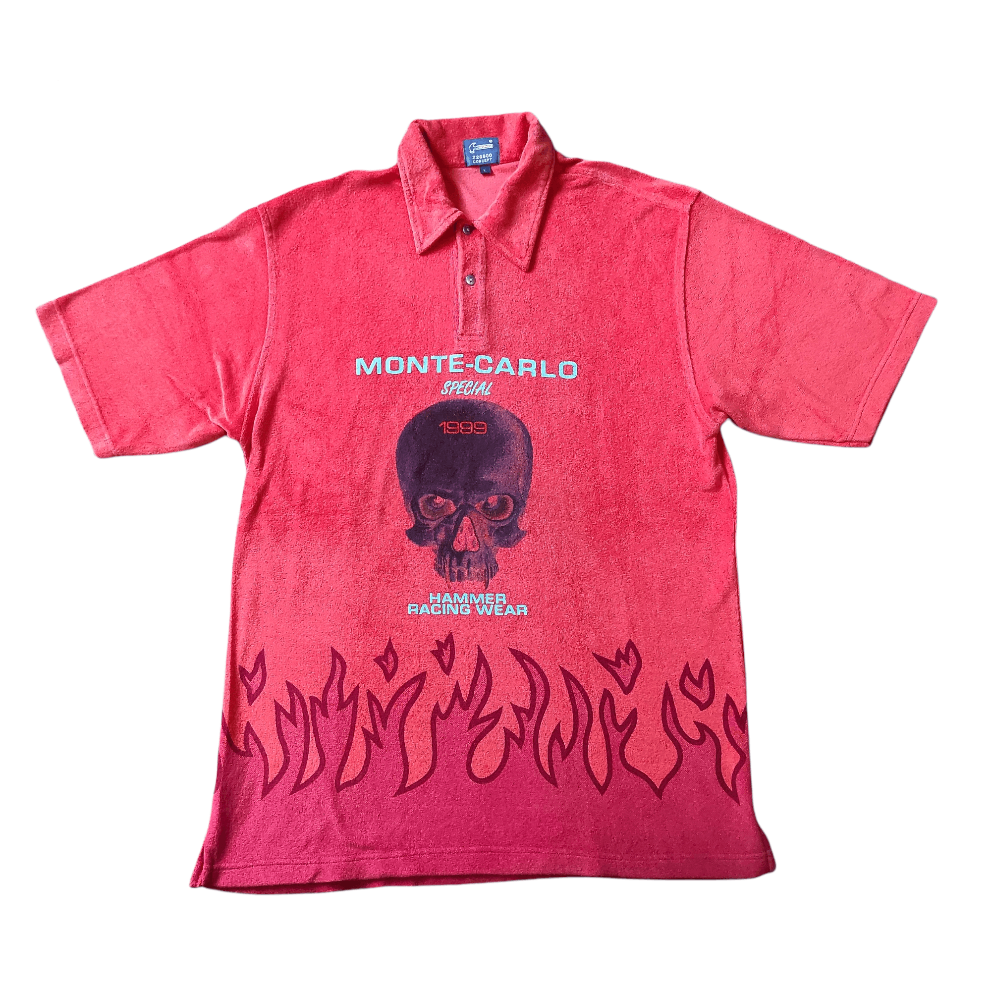 Sports Specialties 1999 Hammer Racing Wear Monte Carlo special Skull Polo Shirt Size US L / EU 52-54 / 3 - 2 Thumbnail