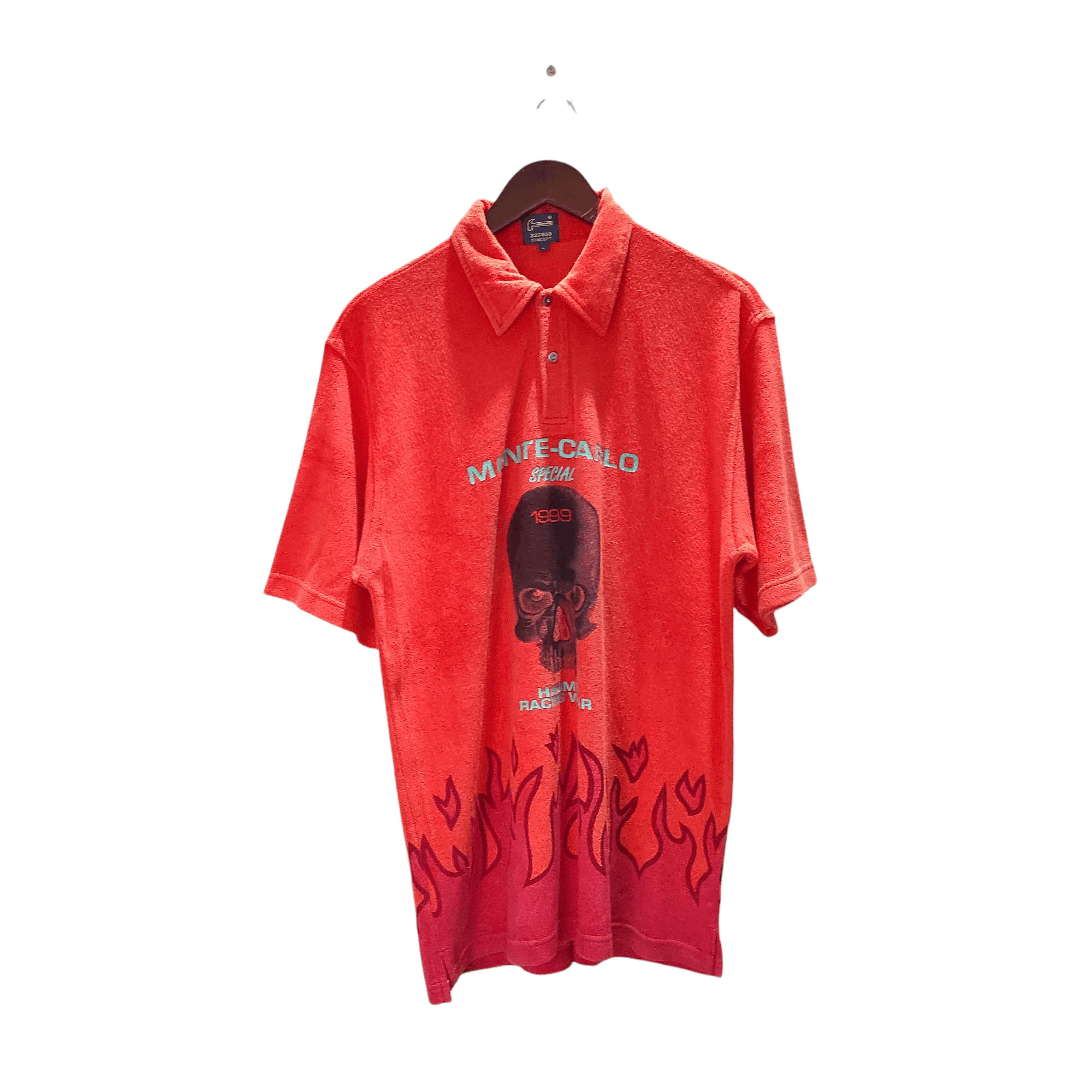 Sports Specialties 1999 Hammer Racing Wear Monte Carlo special Skull Polo Shirt Size US L / EU 52-54 / 3 - 1 Thumbnail