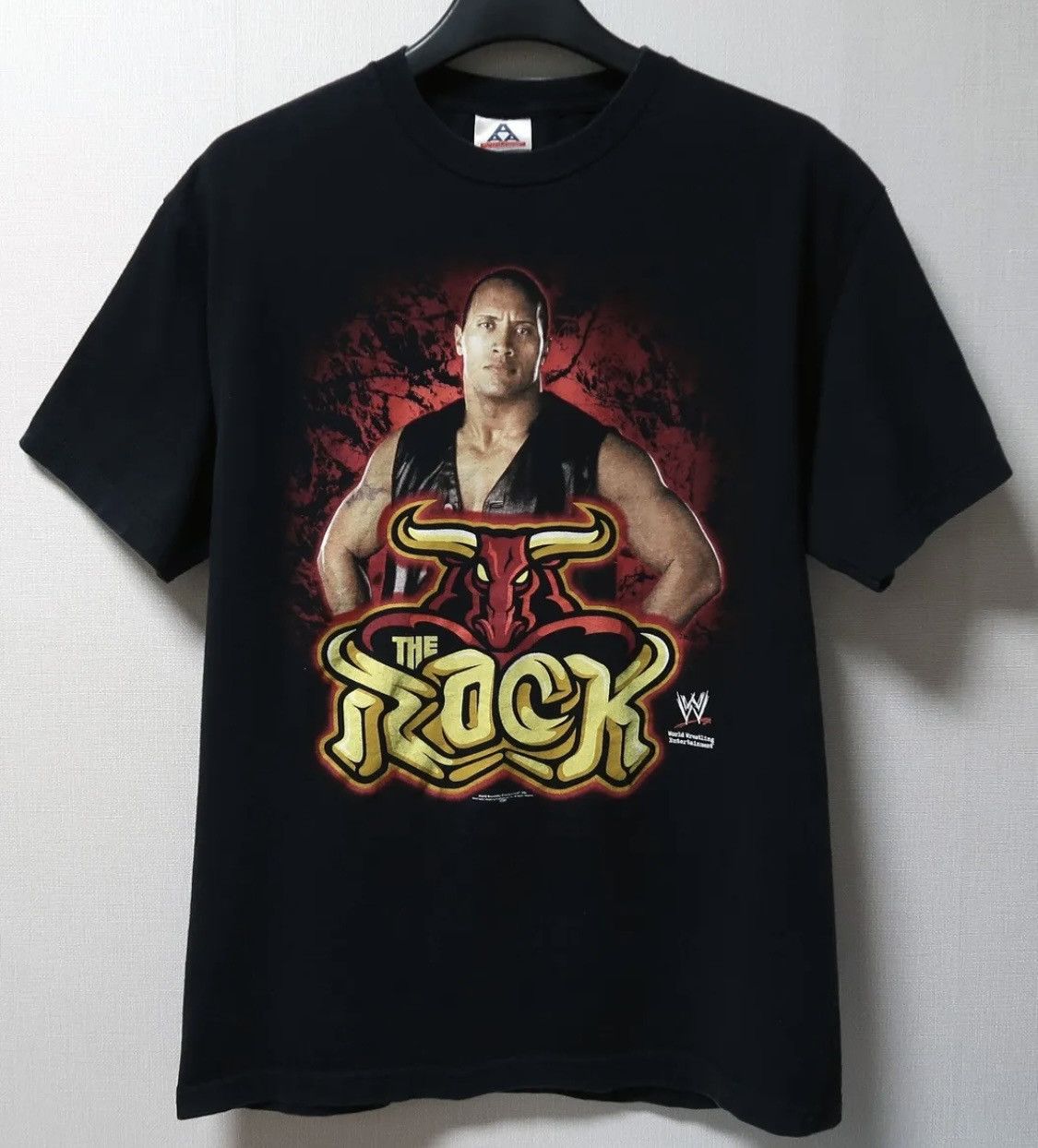 90s vintage The Rock shirt 2002 Wrestling WWE WWF size Large