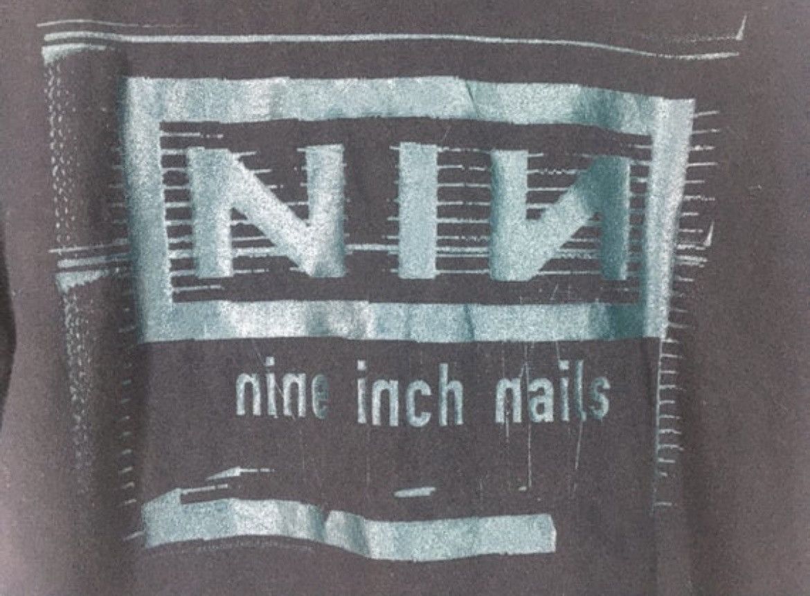 Band Tees Vintage 90s NIN nine inch nails Nothing band t shirt Size US L / EU 52-54 / 3 - 4 Thumbnail