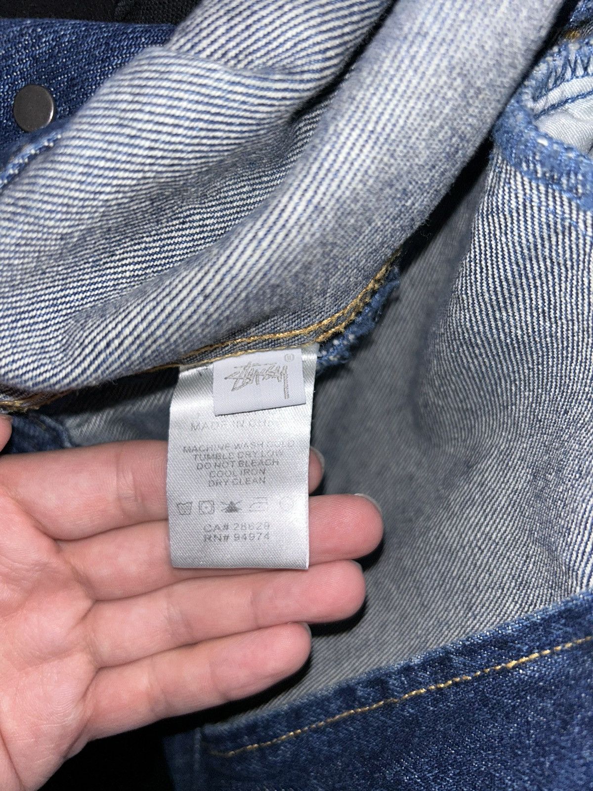Stussy Stussy Zip Denim Jacket | Grailed