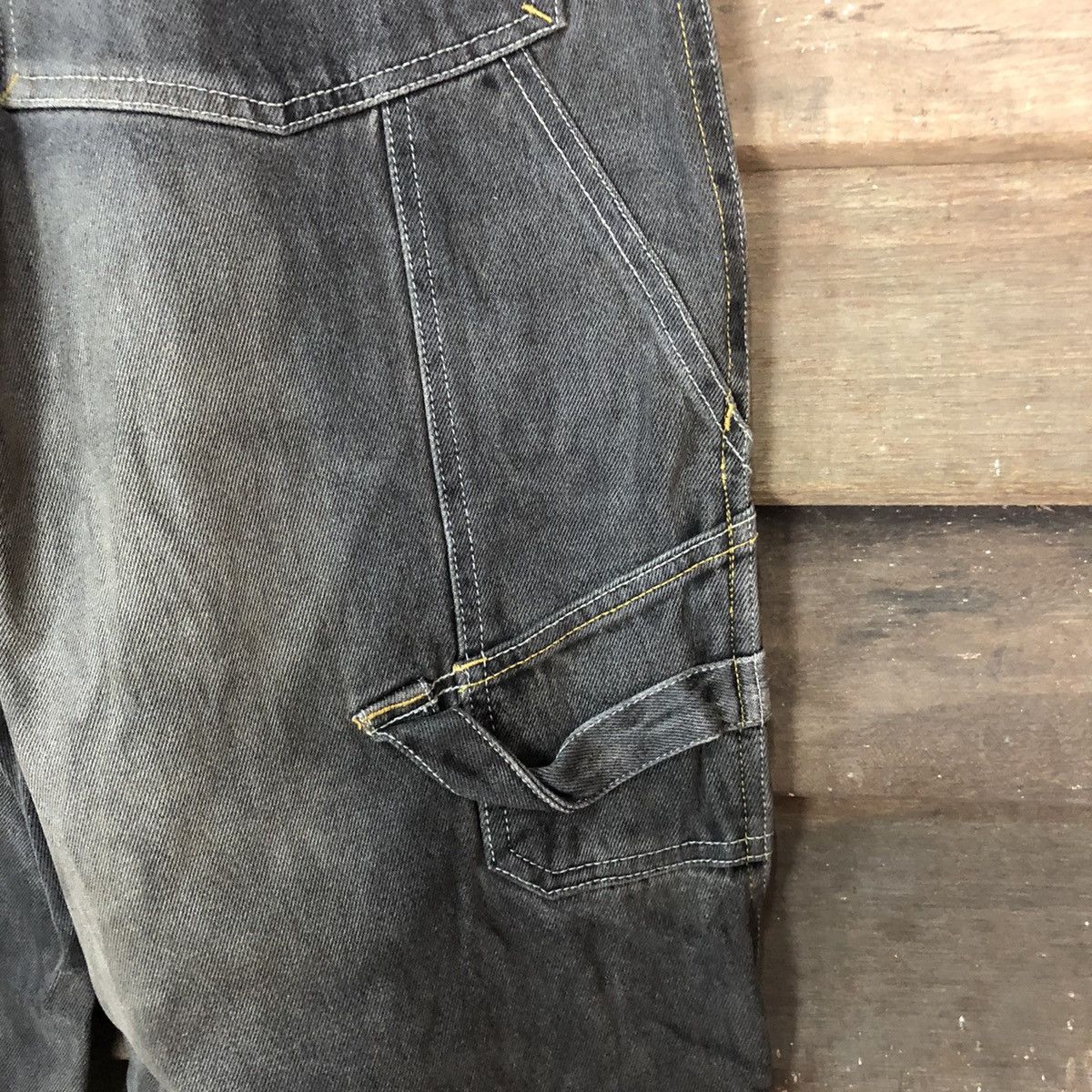 Chance The Rapper DL Hobo Denim Baggie hip hop Multipocket Pants #1503 Size US 33 - 14 Thumbnail