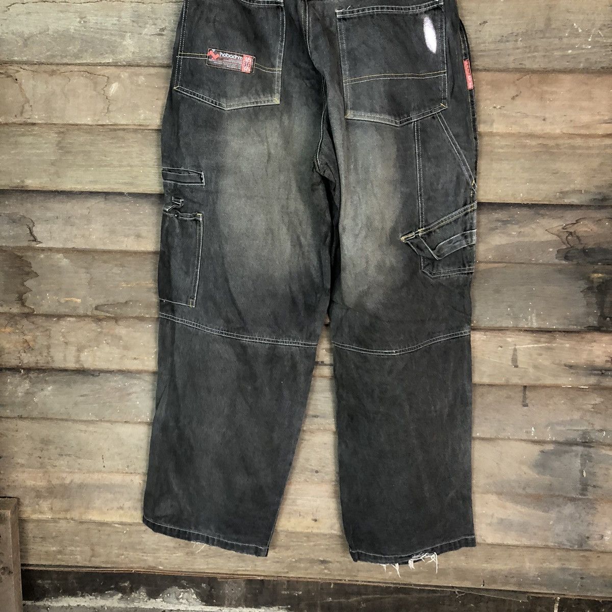 Chance The Rapper DL Hobo Denim Baggie hip hop Multipocket Pants #1503 Size US 33 - 11 Thumbnail