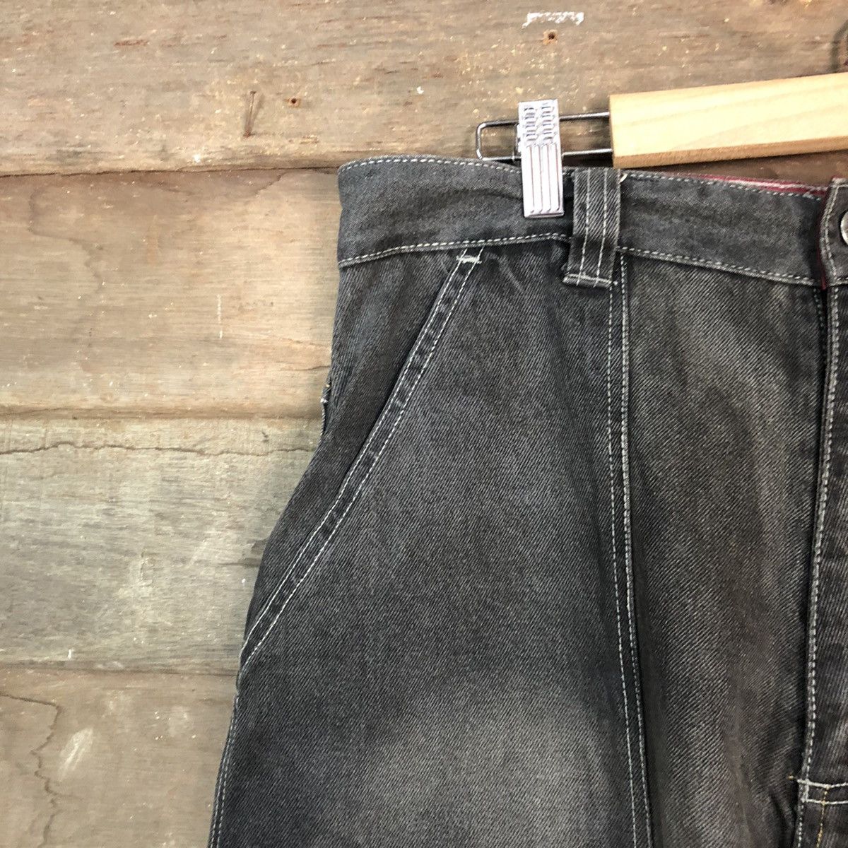 Chance The Rapper DL Hobo Denim Baggie hip hop Multipocket Pants #1503 Size US 33 - 7 Thumbnail