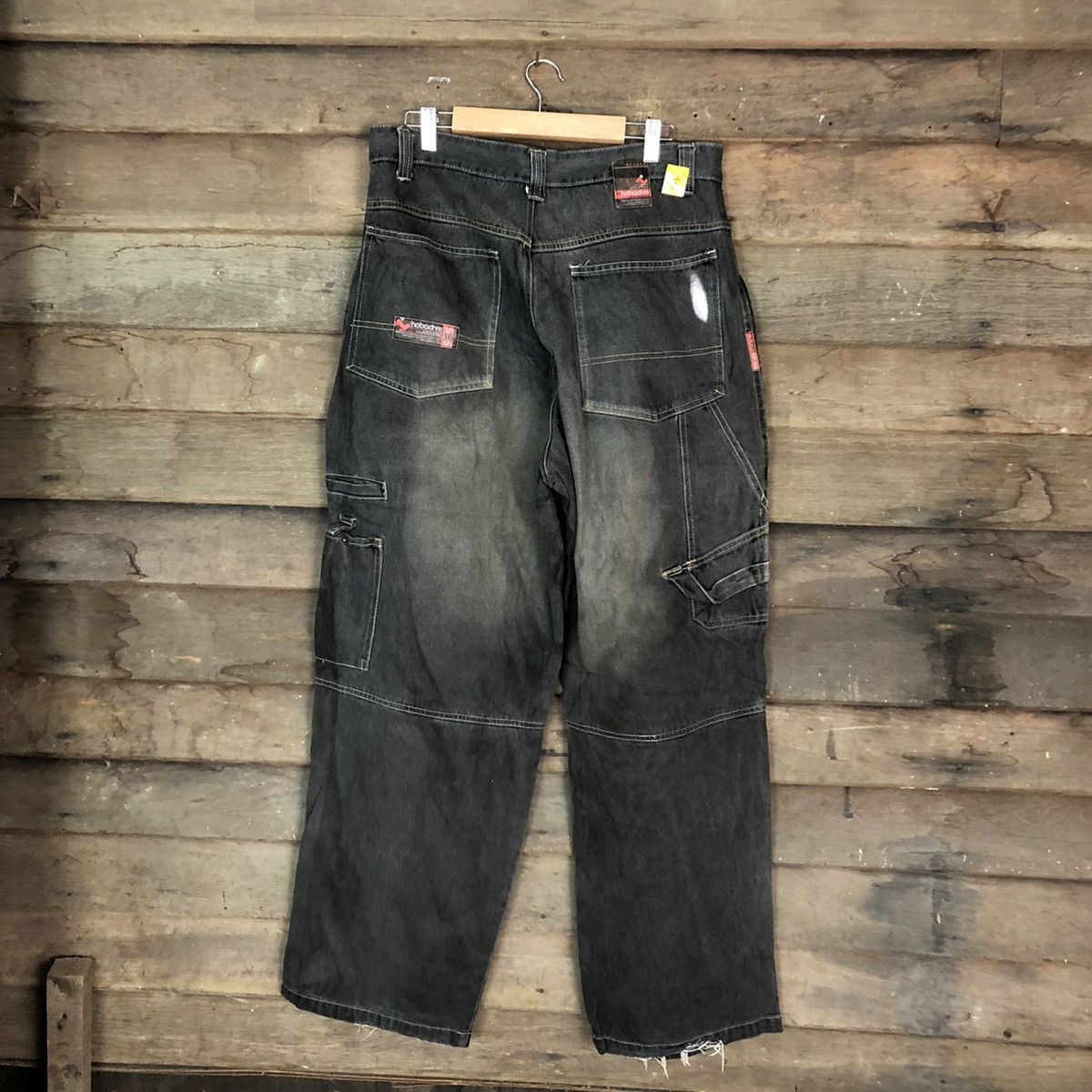 Chance The Rapper DL Hobo Denim Baggie hip hop Multipocket Pants #1503 Size US 33 - 9 Thumbnail
