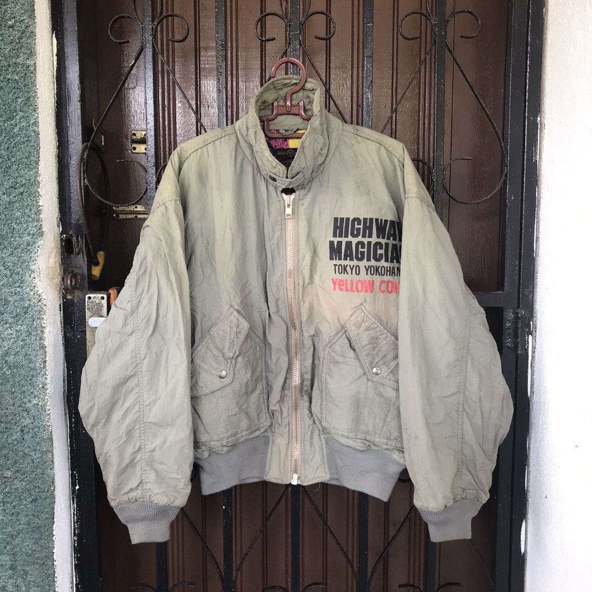 YELLOW CORN Vtg Yellow Corn Hot Street Monster Bomber Jacket Size US L / EU 52-54 / 3 - 2 Thumbnail