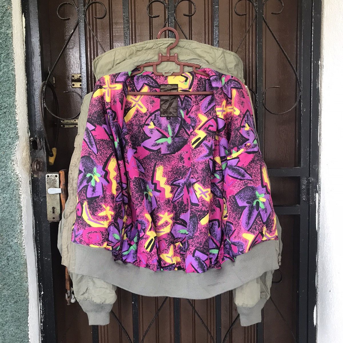 YELLOW CORN Vtg Yellow Corn Hot Street Monster Bomber Jacket Size US L / EU 52-54 / 3 - 3 Thumbnail