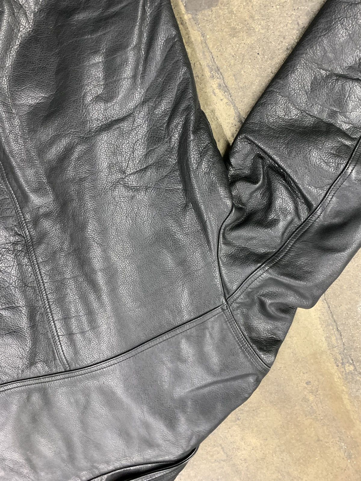 Vintage Vintage 1990s J Crew Wool Lined Leather Jacket Size US M / EU 48-50 / 2 - 5 Thumbnail