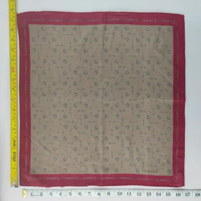 Paolo Gucci × Vintage Paolo Gucci Handkerchief/ Headscarf/ Bandana - 3F213012 Size ONE SIZE - 3 Thumbnail