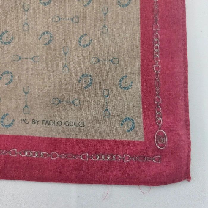 Paolo Gucci × Vintage Paolo Gucci Handkerchief/ Headscarf/ Bandana - 3F213012 Size ONE SIZE - 2 Thumbnail