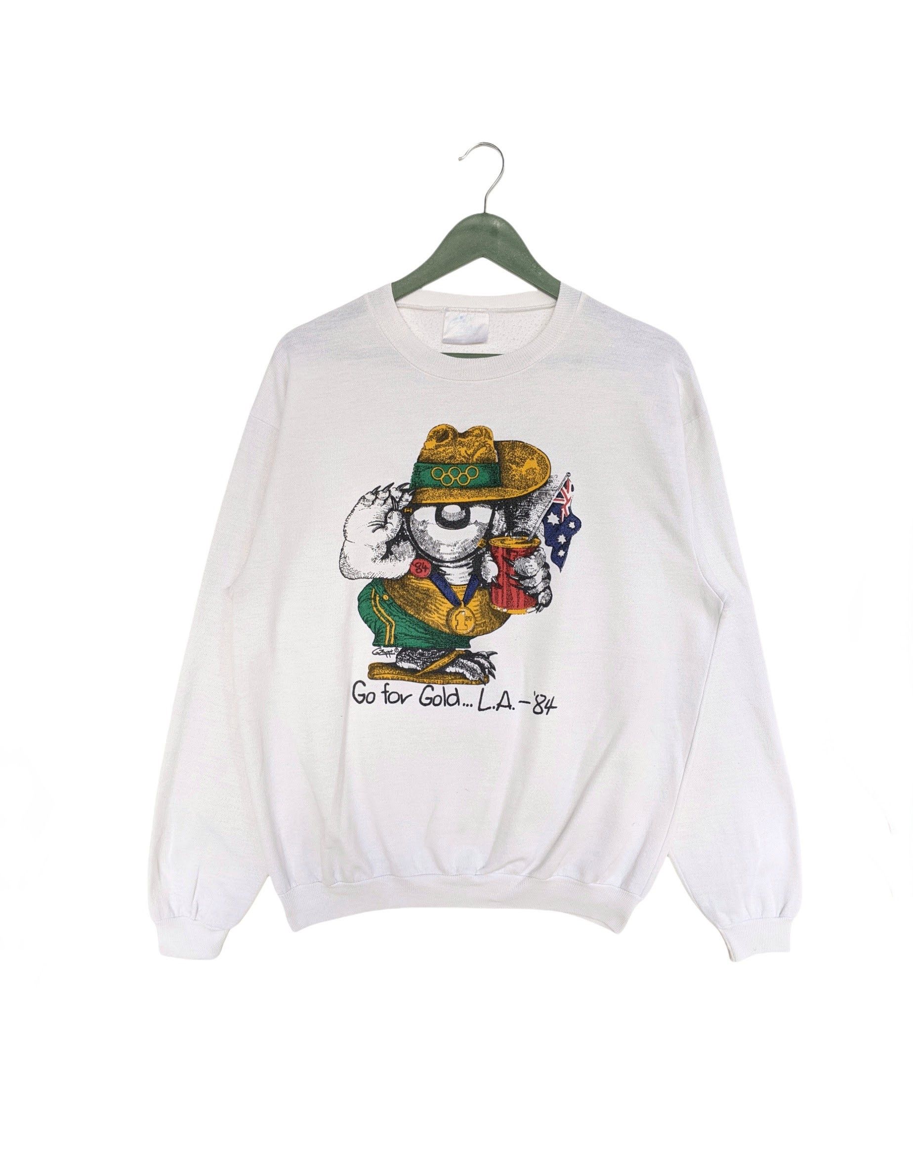 USA Olympics Rare💥Go For Gold L.A 84 Sweatshirt Size US M / EU 48-50 / 2 - 1 Thumbnail