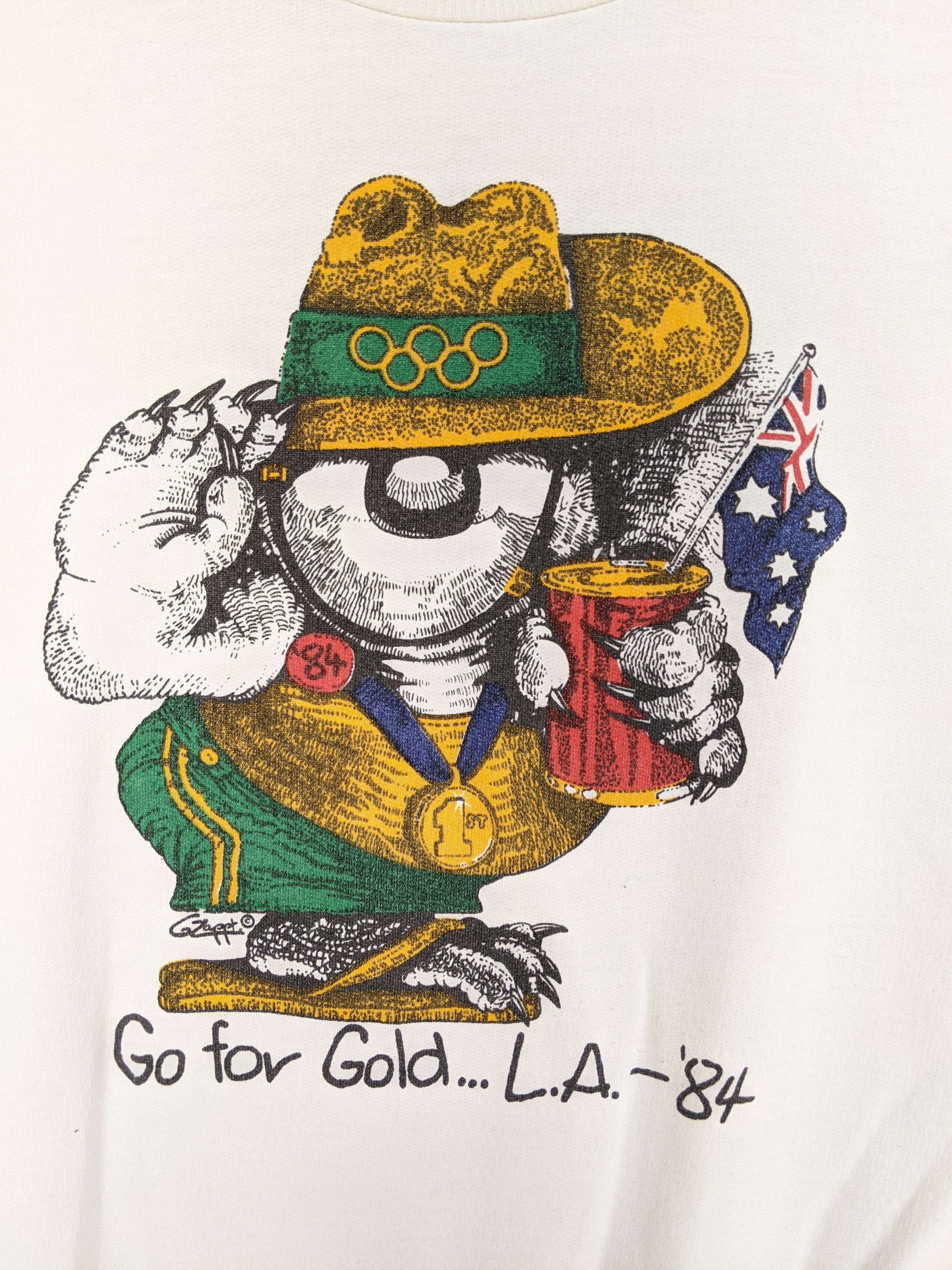 USA Olympics Rare💥Go For Gold L.A 84 Sweatshirt Size US M / EU 48-50 / 2 - 3 Thumbnail