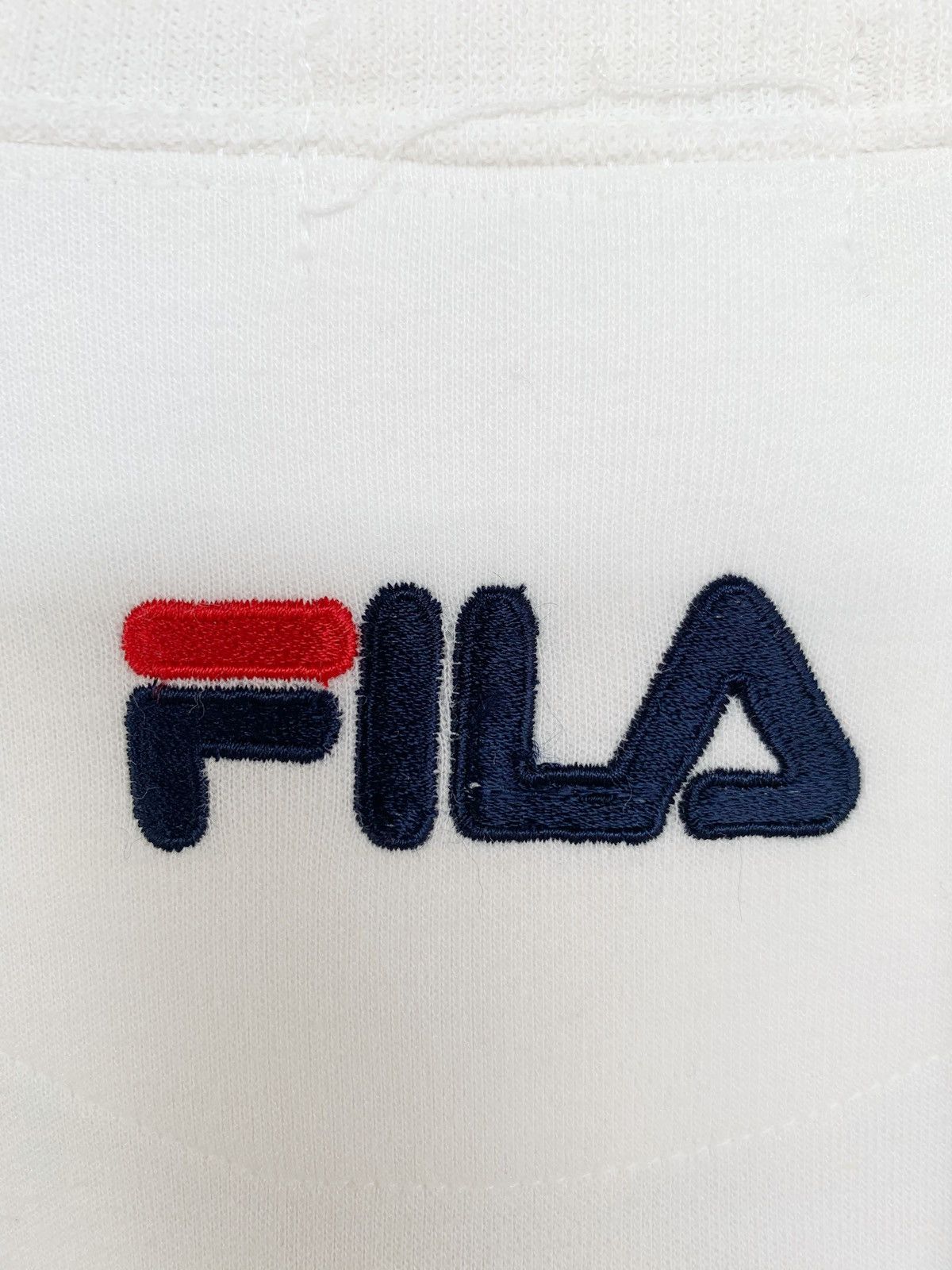 Fila × Vintage Vintage 90s Fila Embroidery Logo Sweatshirt/White Colour Size US M / EU 48-50 / 2 - 4 Thumbnail