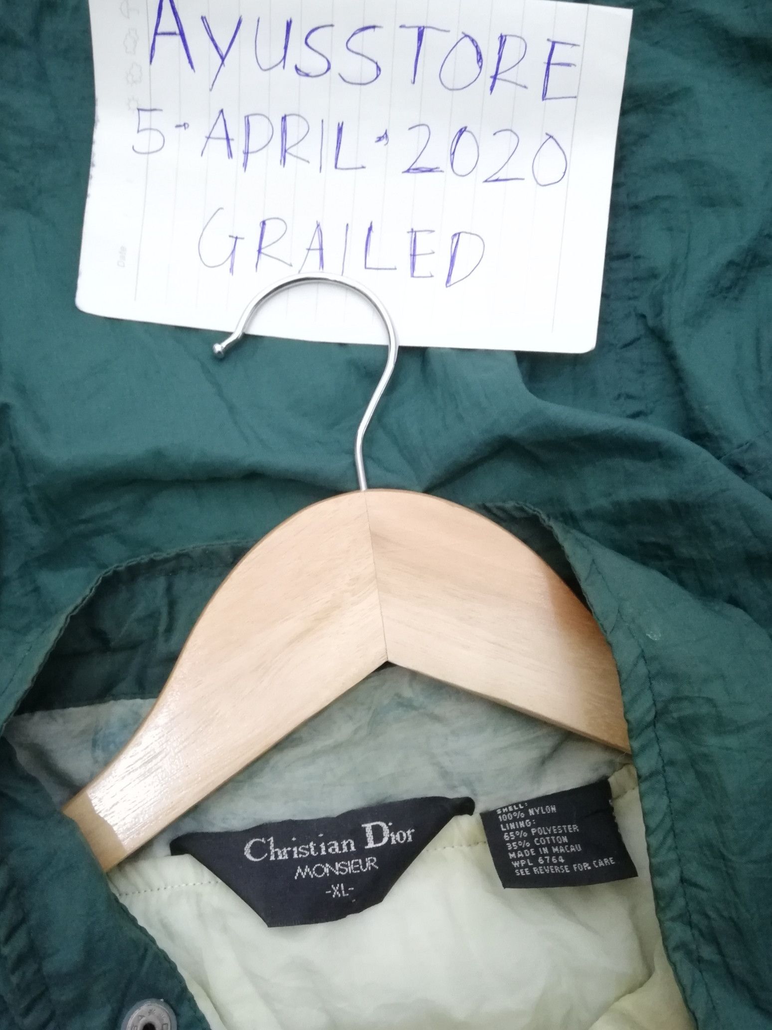 Christian Dior Monsieur Vintage Christian Dior Colour Block Nylon Jacket Size US XL / EU 56 / 4 - 8 Thumbnail
