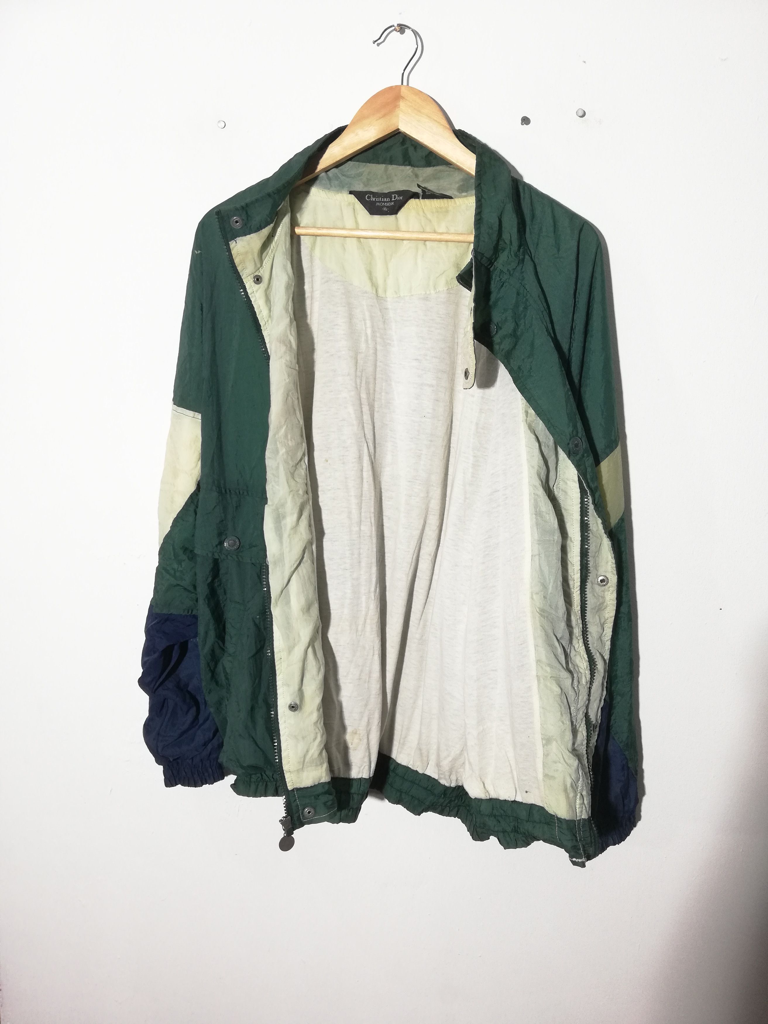 Christian Dior Monsieur Vintage Christian Dior Colour Block Nylon Jacket Size US XL / EU 56 / 4 - 2 Thumbnail