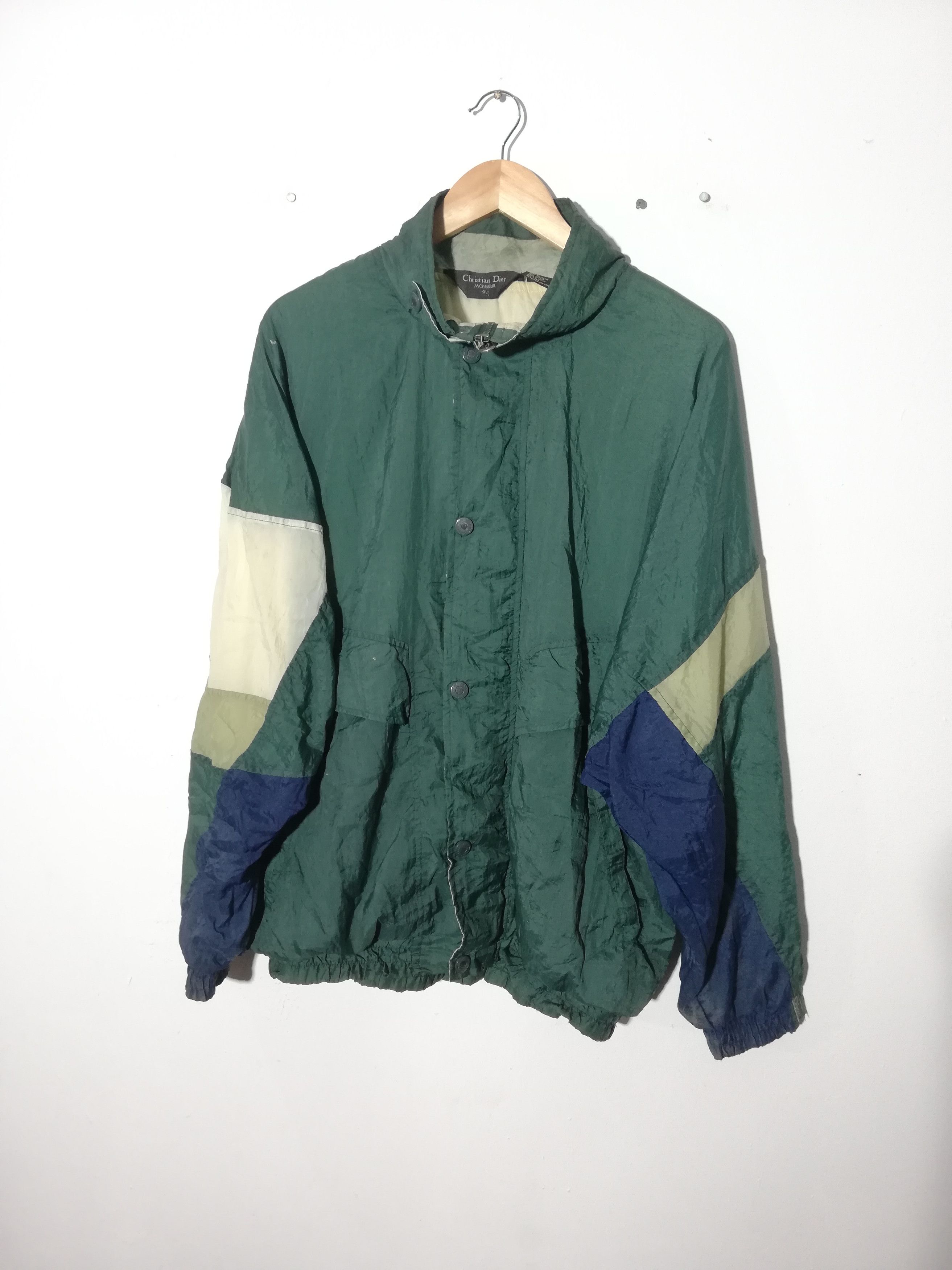 Christian Dior Monsieur Vintage Christian Dior Colour Block Nylon Jacket Size US XL / EU 56 / 4 - 4 Thumbnail