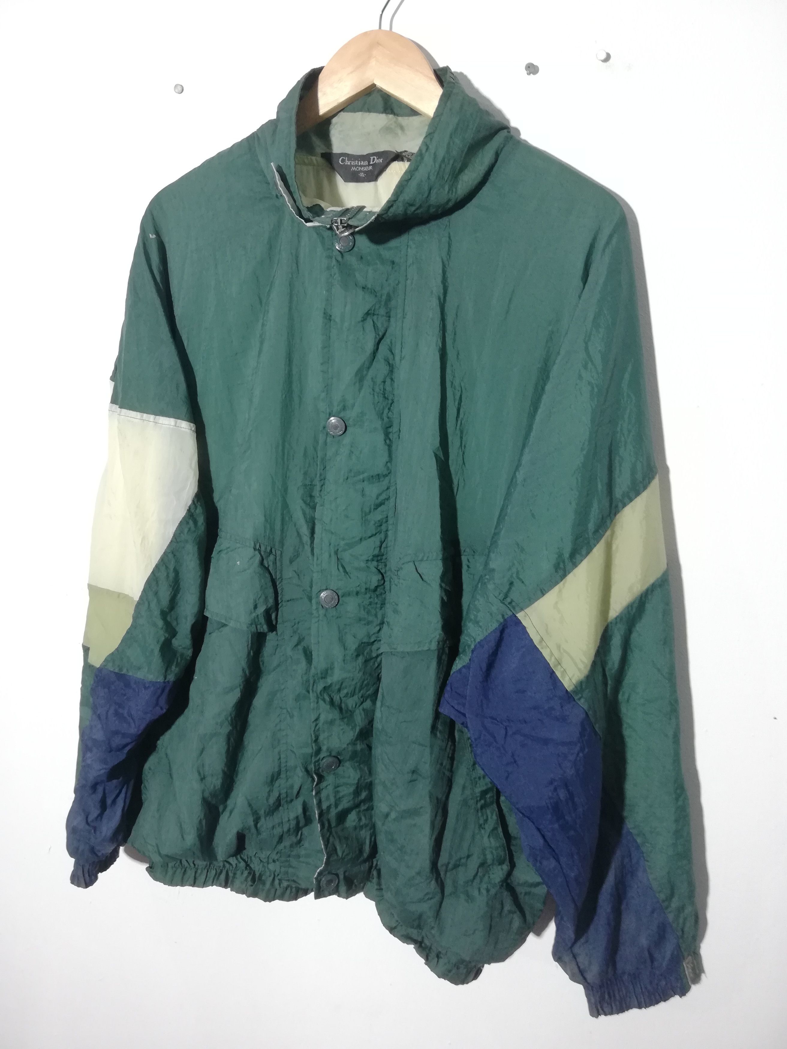 Christian Dior Monsieur Vintage Christian Dior Colour Block Nylon Jacket Size US XL / EU 56 / 4 - 1 Thumbnail