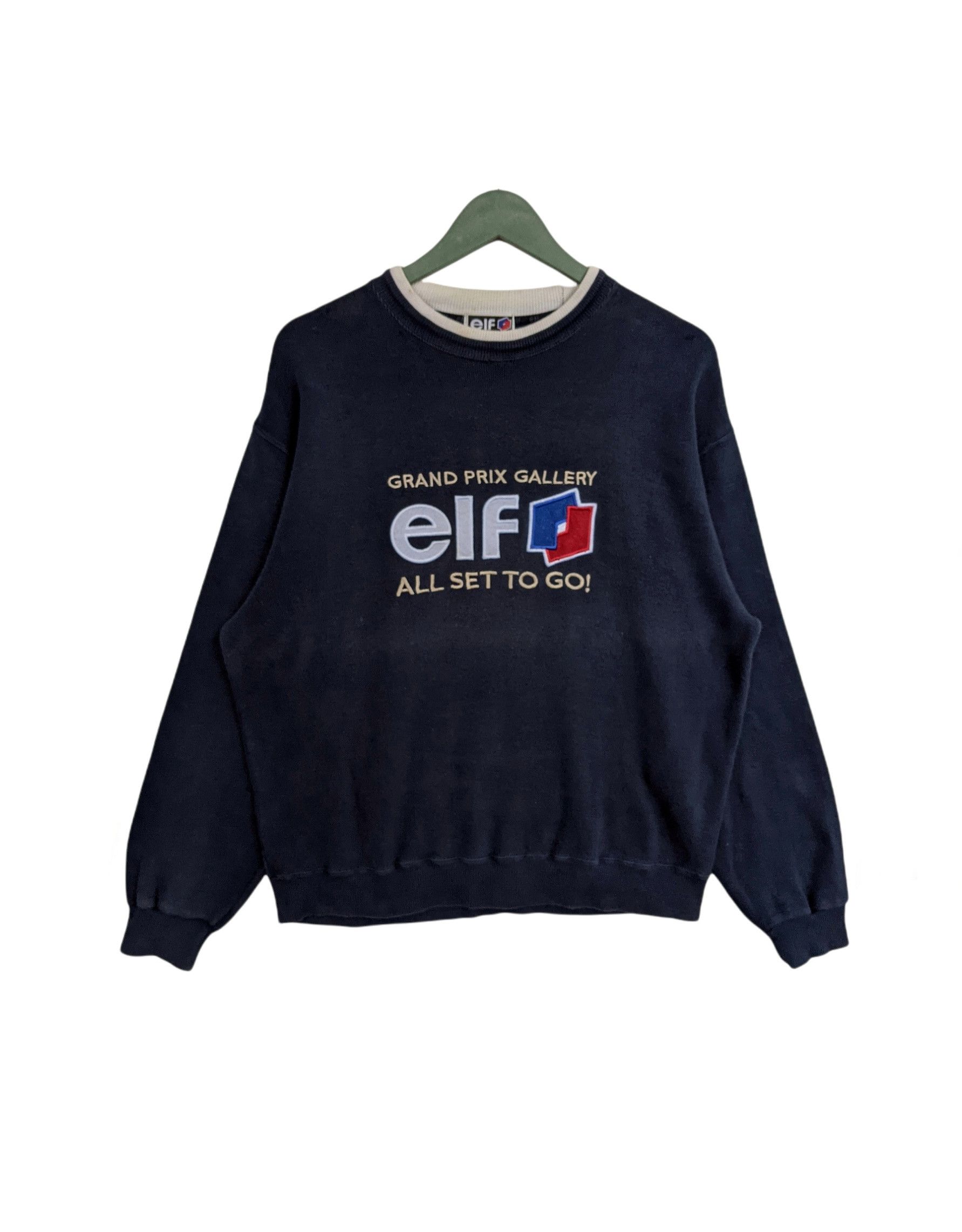 Vintage Vintage 90s Elf Embroidery Logo Sweatshirt Size US M / EU 48-50 / 2 - 1 Thumbnail