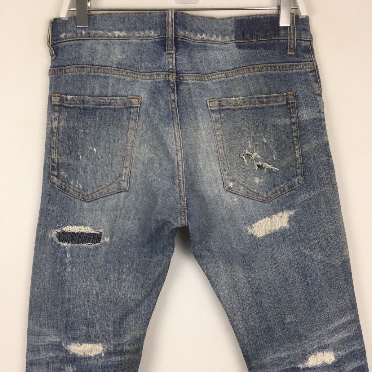 Japanese Brand 🔥M29 distressed denim rare design Size US 33 - 5 Thumbnail