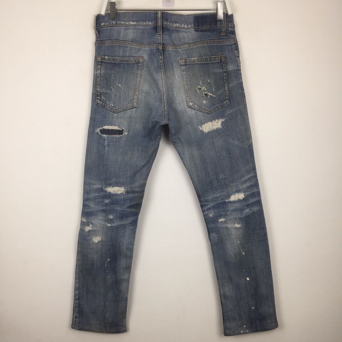 Japanese Brand 🔥M29 distressed denim rare design Size US 33 - 4 Thumbnail