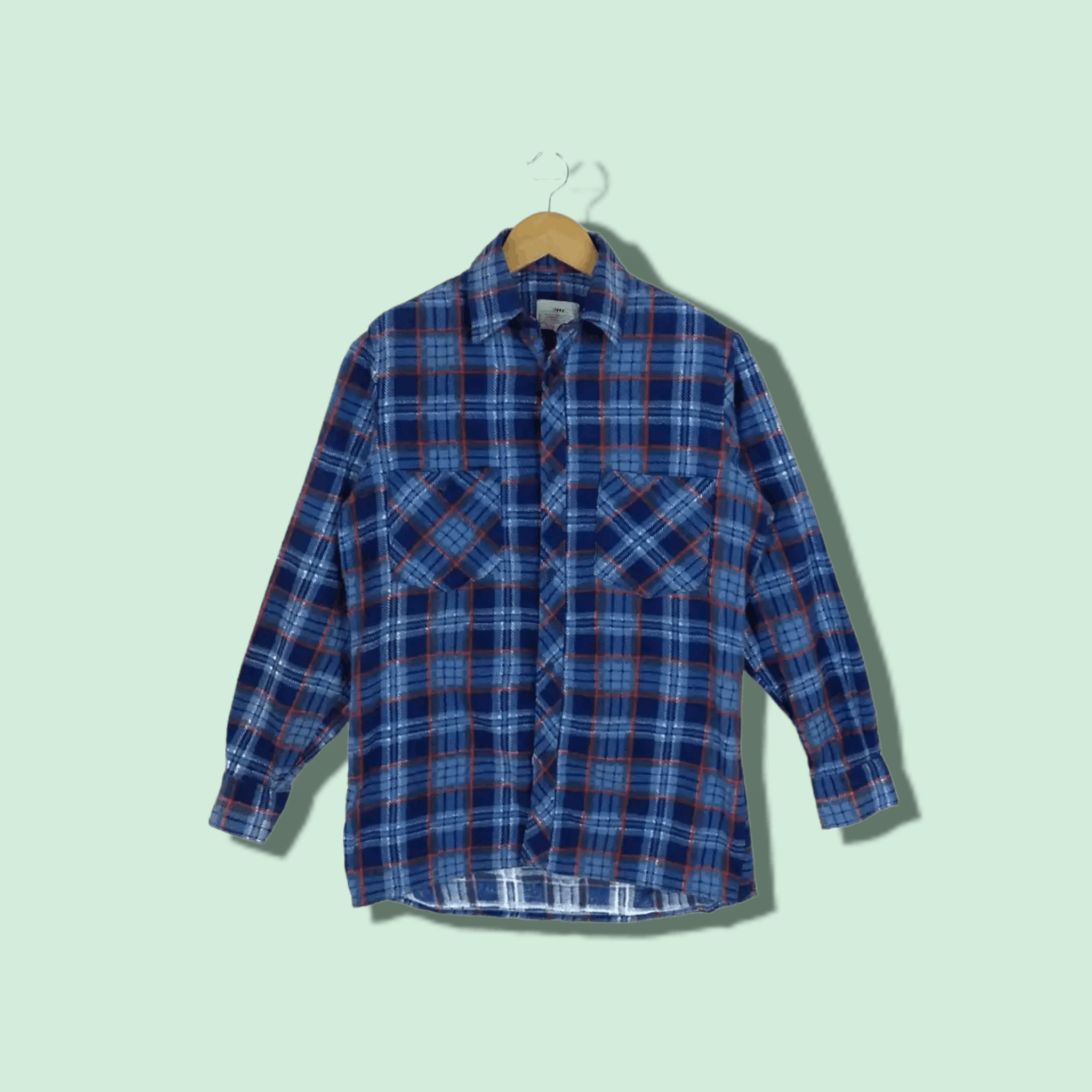 Flannel 1440 Flannel Shirt MADE IN USSR Rare!! Vintage Size US M / EU 48-50 / 2 - 1 Thumbnail