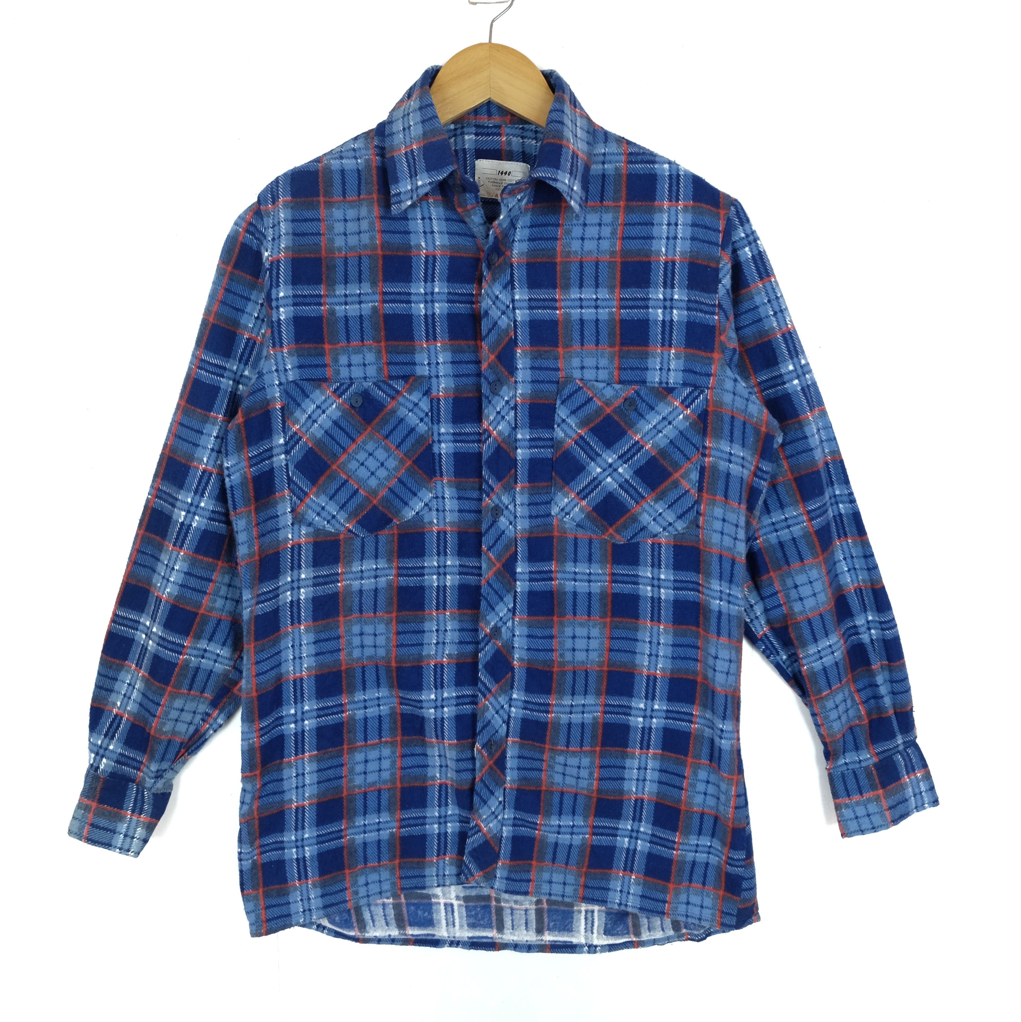 Flannel 1440 Flannel Shirt MADE IN USSR Rare!! Vintage Size US M / EU 48-50 / 2 - 2 Thumbnail