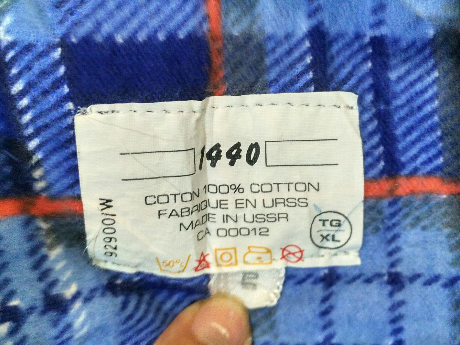 Flannel 1440 Flannel Shirt MADE IN USSR Rare!! Vintage Size US M / EU 48-50 / 2 - 8 Thumbnail