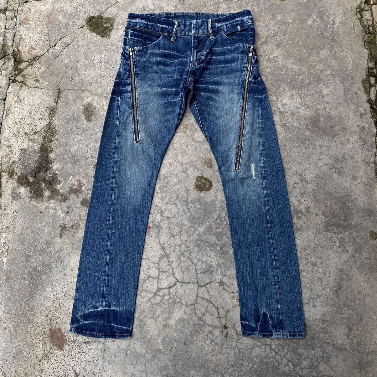 Japanese Brand × Seditionaries Vintage Japanese Bondage Zipper Jeans Size US 29 - 1 Thumbnail