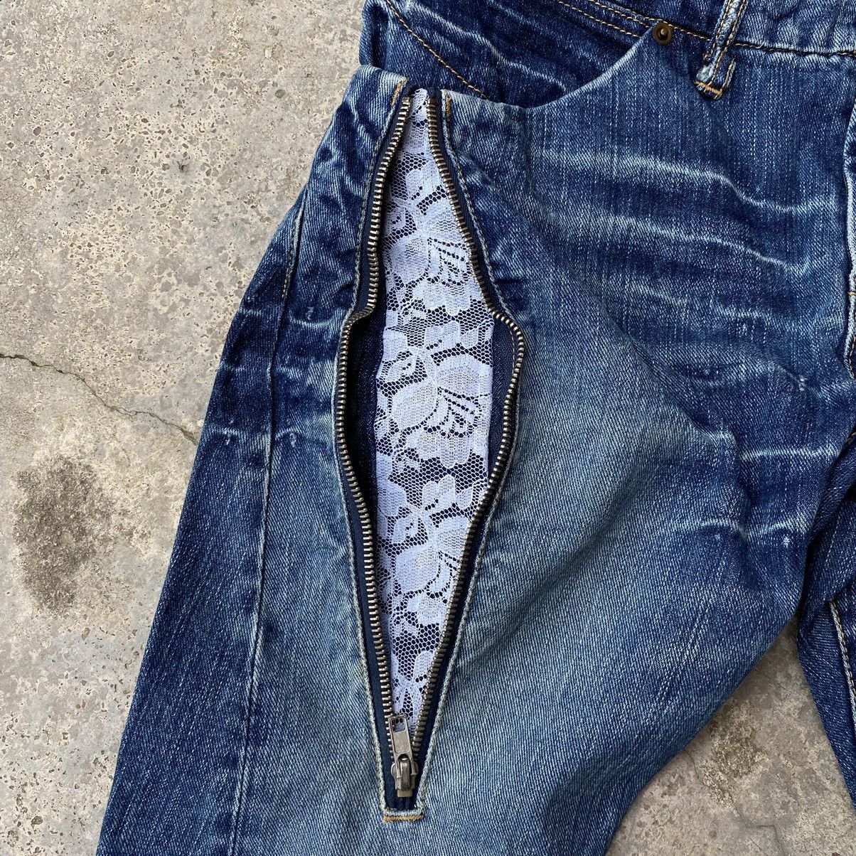 Japanese Brand × Seditionaries Vintage Japanese Bondage Zipper Jeans Size US 29 - 3 Thumbnail