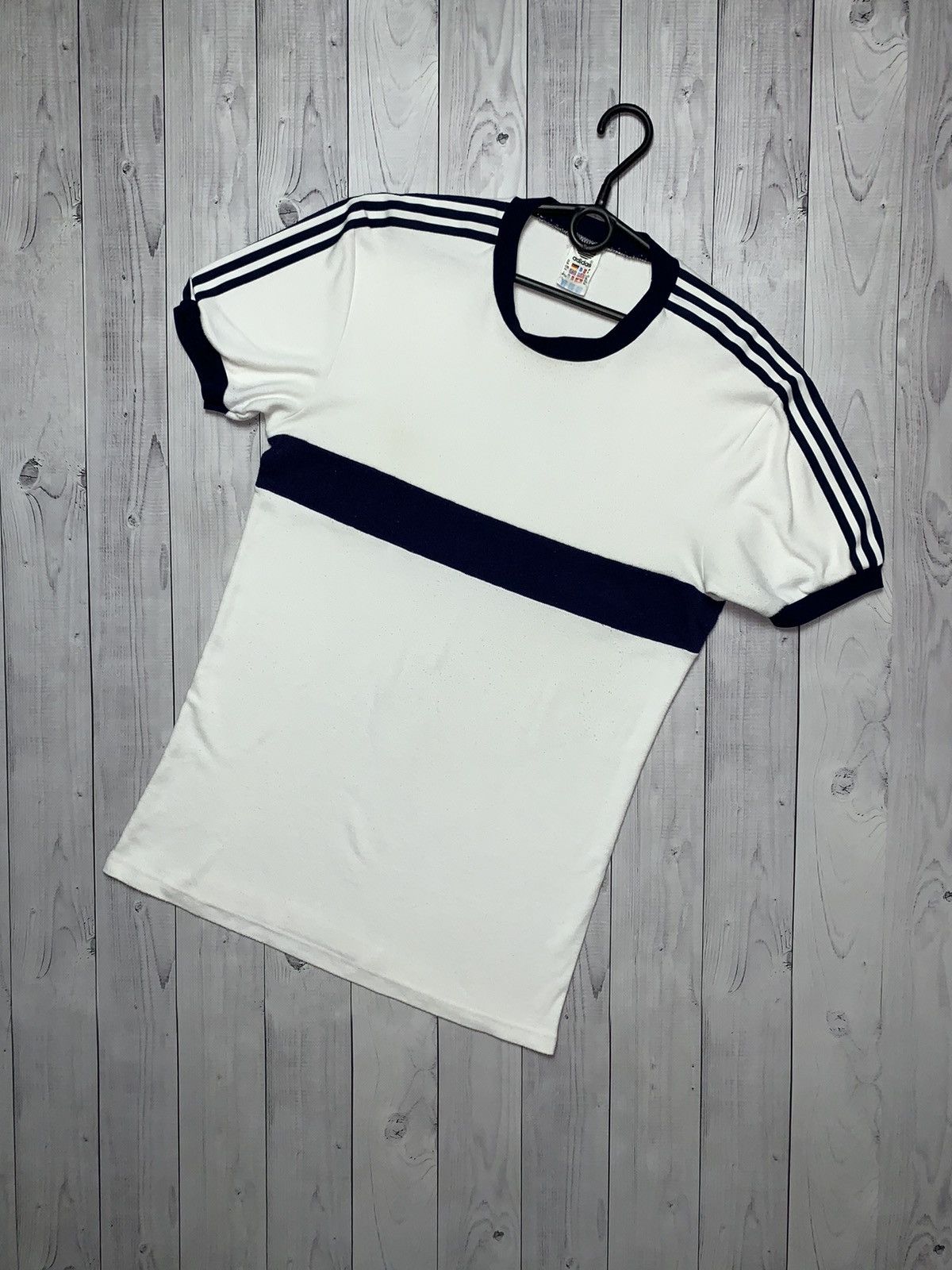 Vintage Vintage adidas retro jersey tee west Germany Size US M / EU 48-50 / 2 - 1 Thumbnail
